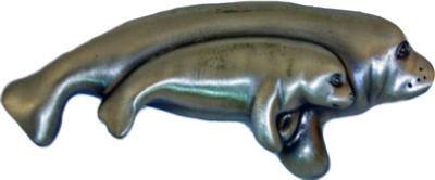 Pewter Manatee Cab Pull