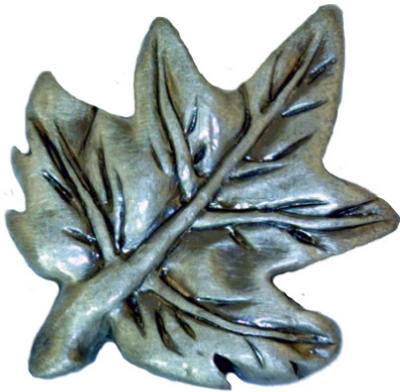 Pewt MapleLeaf Cab Knob