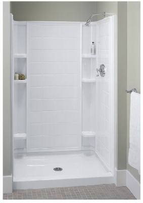 48" WHT Tile Back Wall