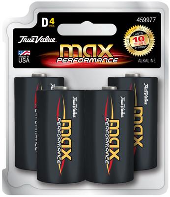 TV 4PK D Alk Battery