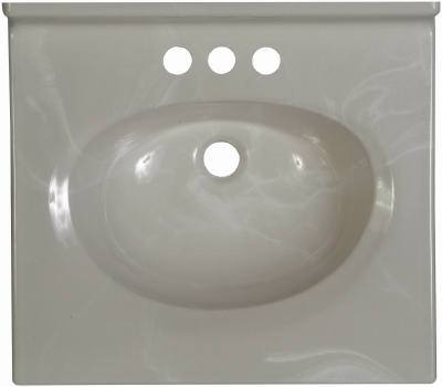 19x17 WHT Marb Van Top