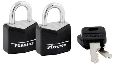 2PK3/4" BLK ALU Padlock