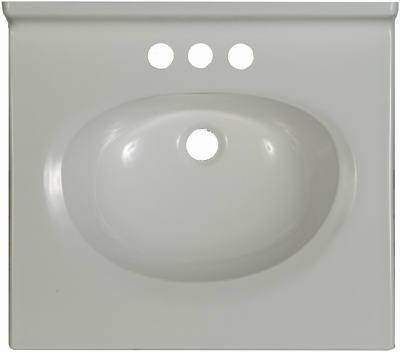 19x17 WHT Marb Van Top