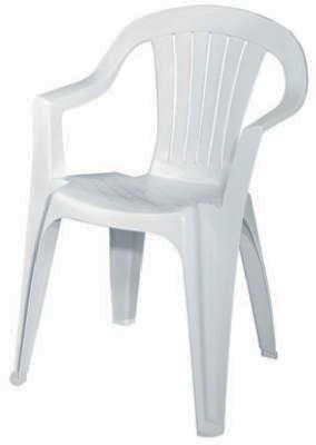 WHT Lo Back Chair