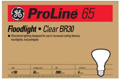 GE6PK 65W Refl FLD Lamp