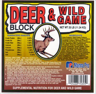20LB Deer/WildGameBlock