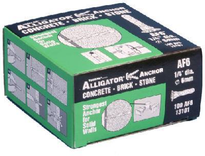 100PK 1/4" AF6 Anchor