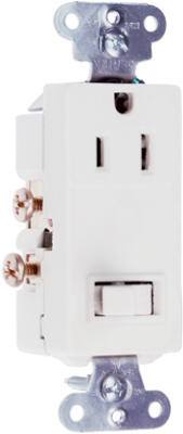 15A WHT Switch/Outlet