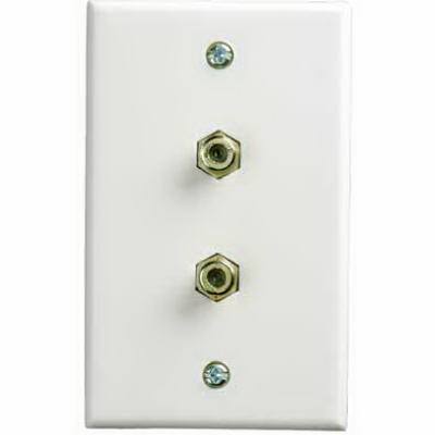 WHT DPLX Coax WallPlate