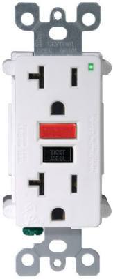 20A WHT Self Test GFCI