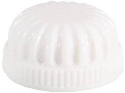 2PK WHT Plas Lockup Cap