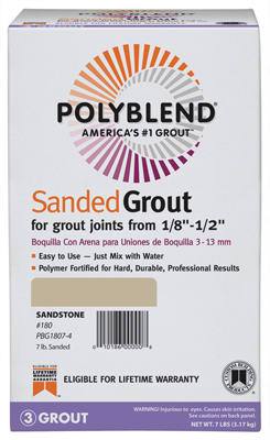 7LB WHT Sanded Grout