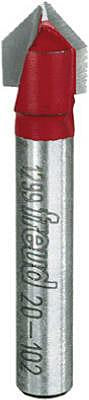 3/8" 2 Flute V-Gr Bit