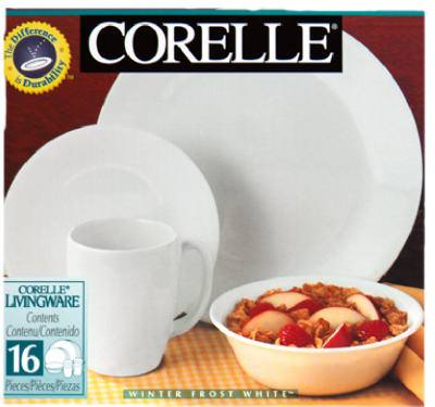 16PC WHT Dinnerware Set