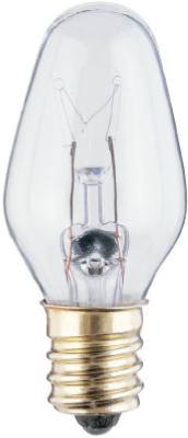 4PK 7W CLR Night Bulb
