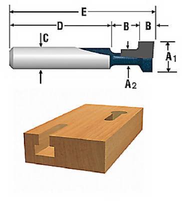 3/8" Keyhole Carb Bit