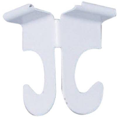 2PK WHT Ceil Track Hook
