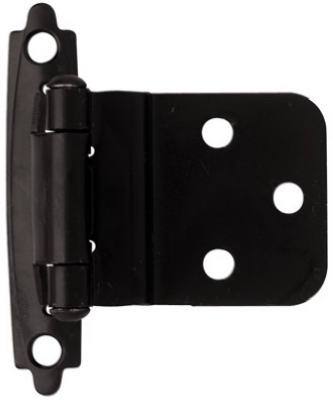 3/8"FLT BLK Inset Hinge