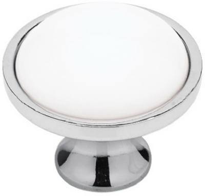 35mmCHR/WHT Insert Knob