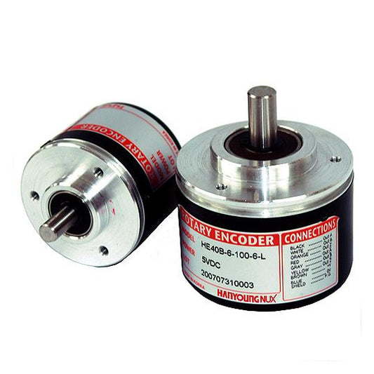 Shaft Type Rotary Encoder, 50mm Diameter, 360 Pulse, A B Z Phase, NPN Voltage Output 12-24VDC