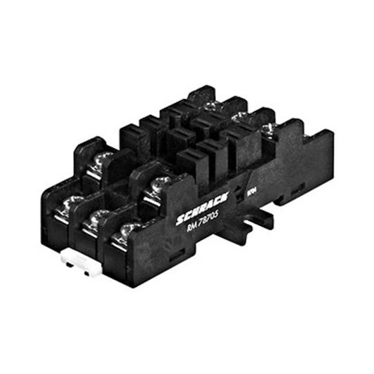 Socket with Screw Type Terminal Black 11-pole