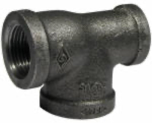 3/4x1/2x3/4 DBL BLK Tee