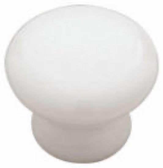 2PK 1-1/4"WHT Cera Knob
