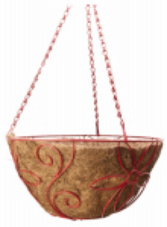 14" Daisy Basket ASSTD