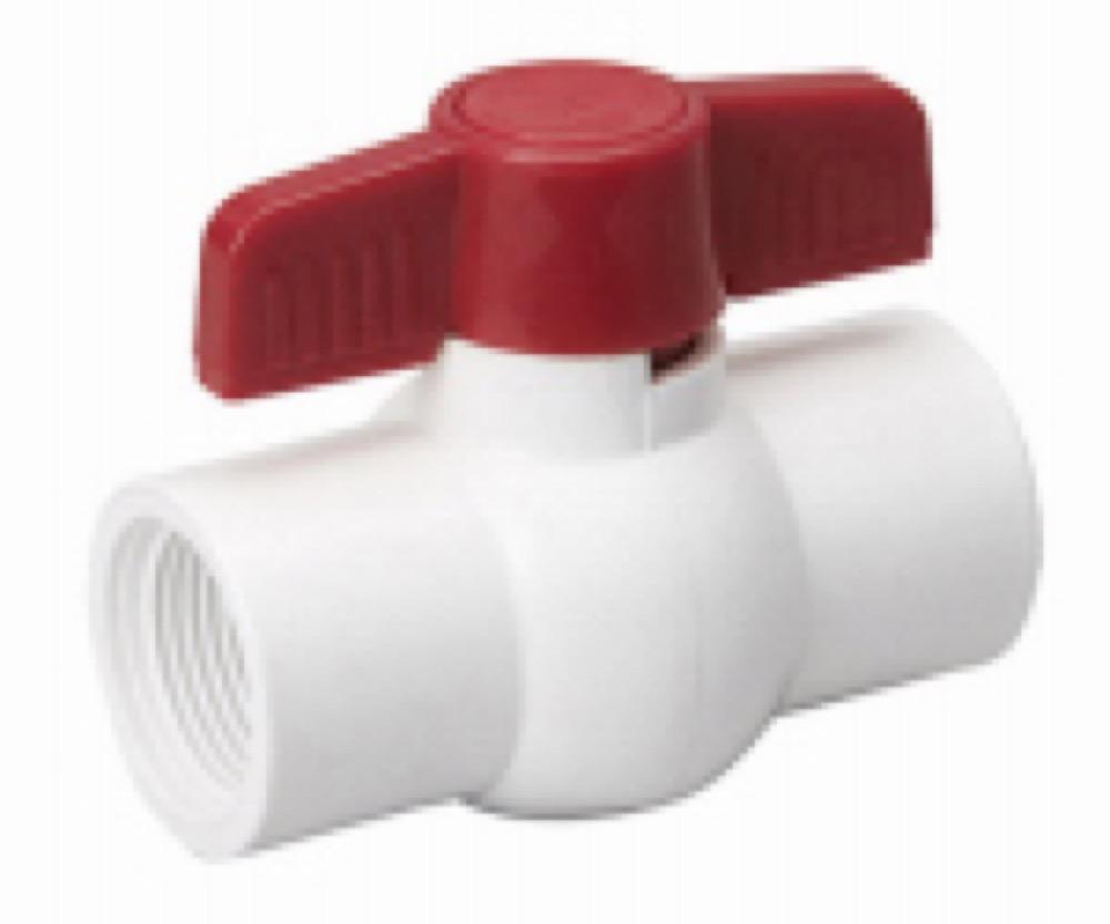 1-1/2"WHT PVC BallValve