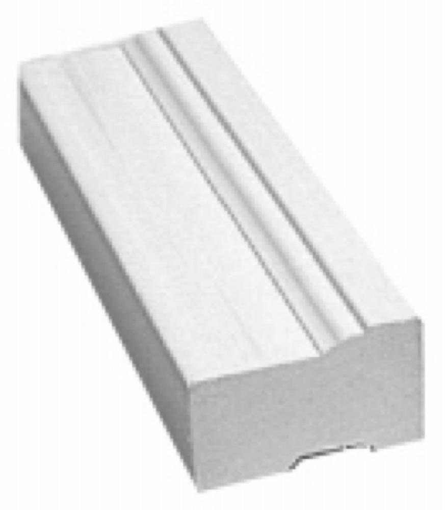 7' PVC WHT Brickmould