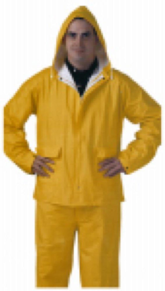 MED YEL PVC Rainsuit