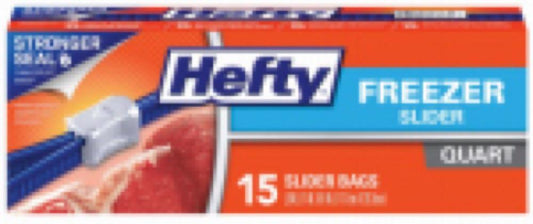 15CT QT Freezer Bag