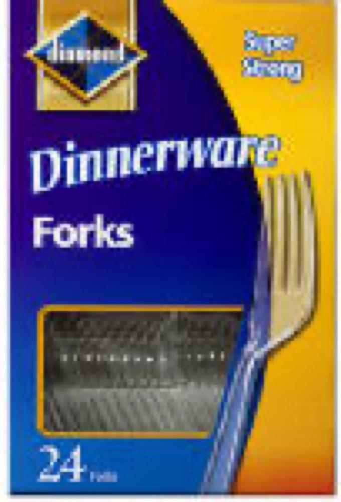 24CT CLR Plas Fork