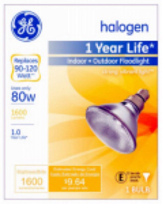 GE 80W Halo FLD Bulb