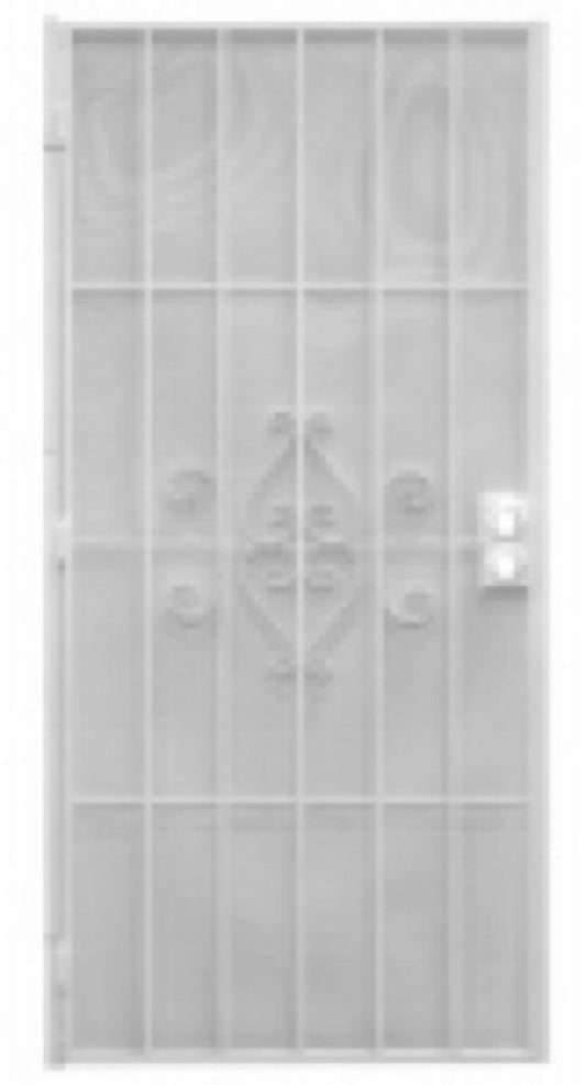 36" WHT STL Secur Door