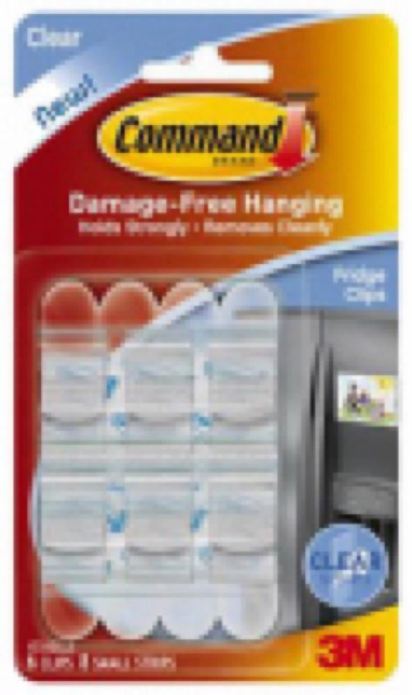 6PK CLR Fridge Hook