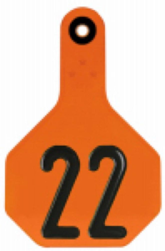 25PK MED ORG Number Tag