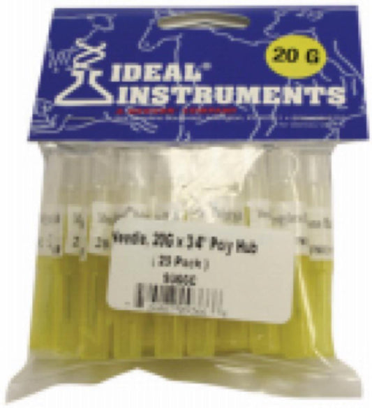25PK 20x3/4 Poly Needle