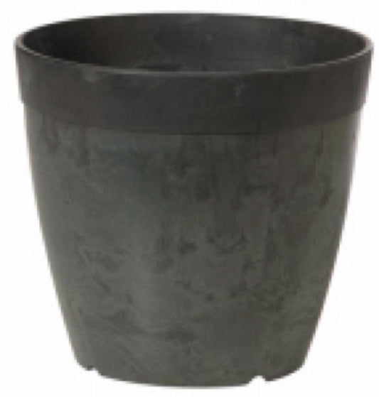 6" BLK Dol RND Planter