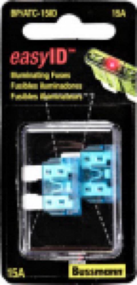 2PK 15A BLU Auto Fuse