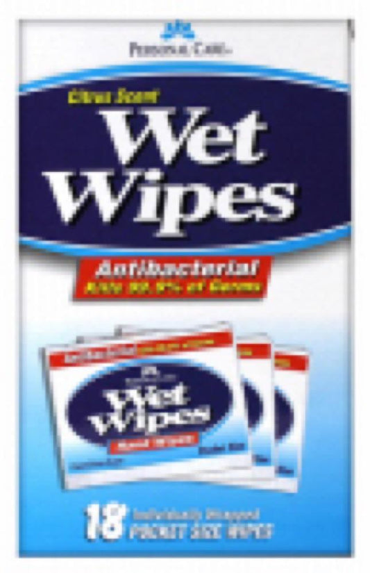 18CT Citrus Wet Wipes