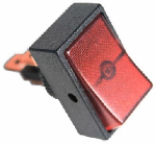 1/2" RED Rocker Switch