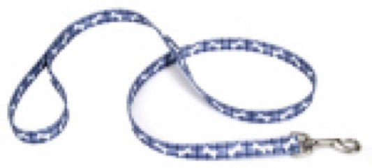 3/8x6 Plaid Bones Leash