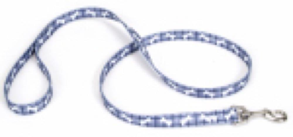 3/8x6 Plaid Bones Leash