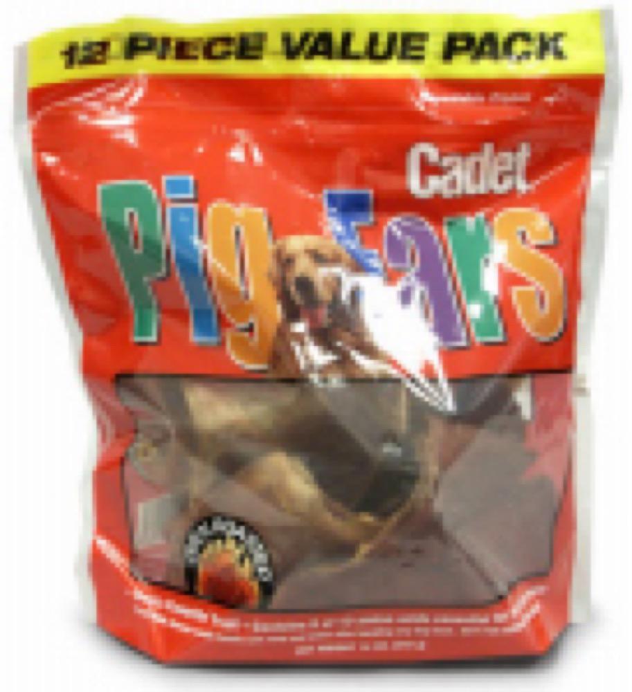 12PK Pig Ears Dog Treat