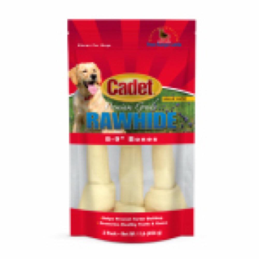 3PK 8" NAT Rawhide Bone