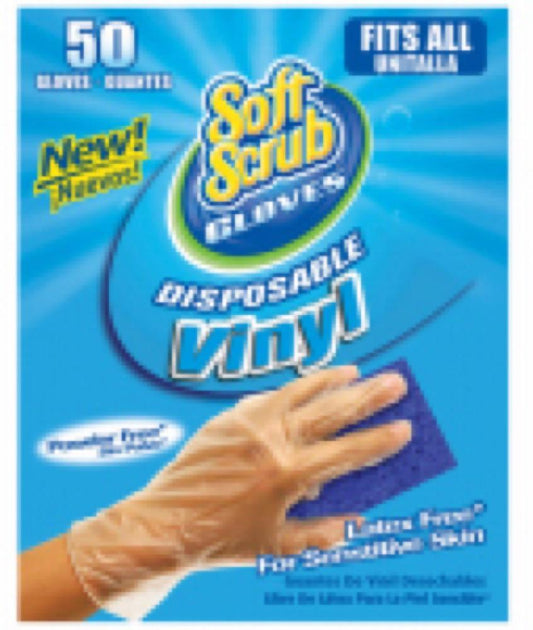 50CT Disp Vinyl Gloves