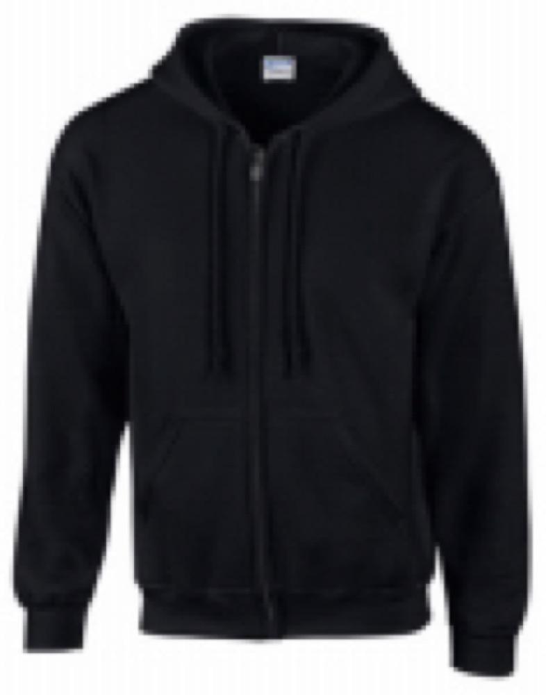 LG BLK Full Zip Hoody