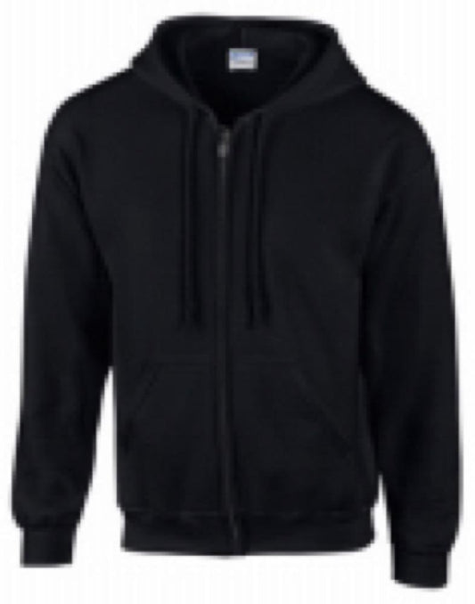 LG BLK Full Zip Hoody