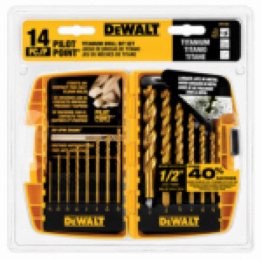 14PC Titan Dril Bit Set
